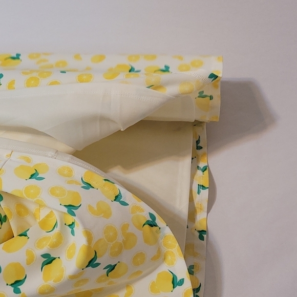 𝅺pappagallo Gwen Fully lined Lemon Print Dress - Picture 13 of 15